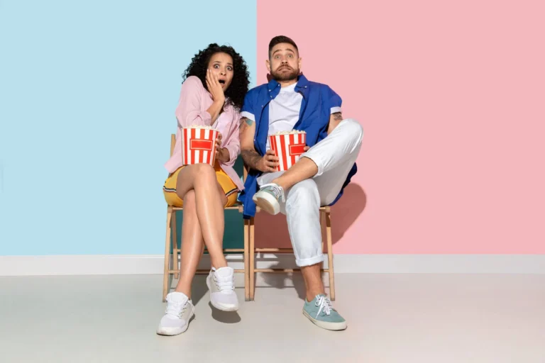 A couple on a movie night cinema | Dating